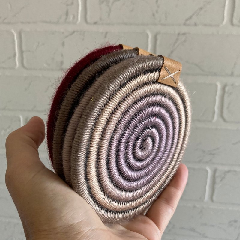 Fall coasters Colorful coaster set 4 Rope coaster set 4 - Coasters - Cotton & Hemp Brown