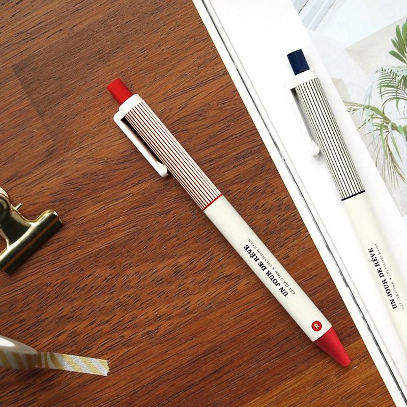 ICONIC Retro Dream Dry 0.5 Neutral Ball Pen - Red Ink, ICO51227 - ปากกา - พลาสติก สีแดง