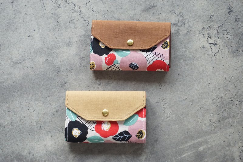 Purse - Poppy/coin case/card pouch - กระเป๋าสตางค์ - ผ้าฝ้าย/ผ้าลินิน หลากหลายสี