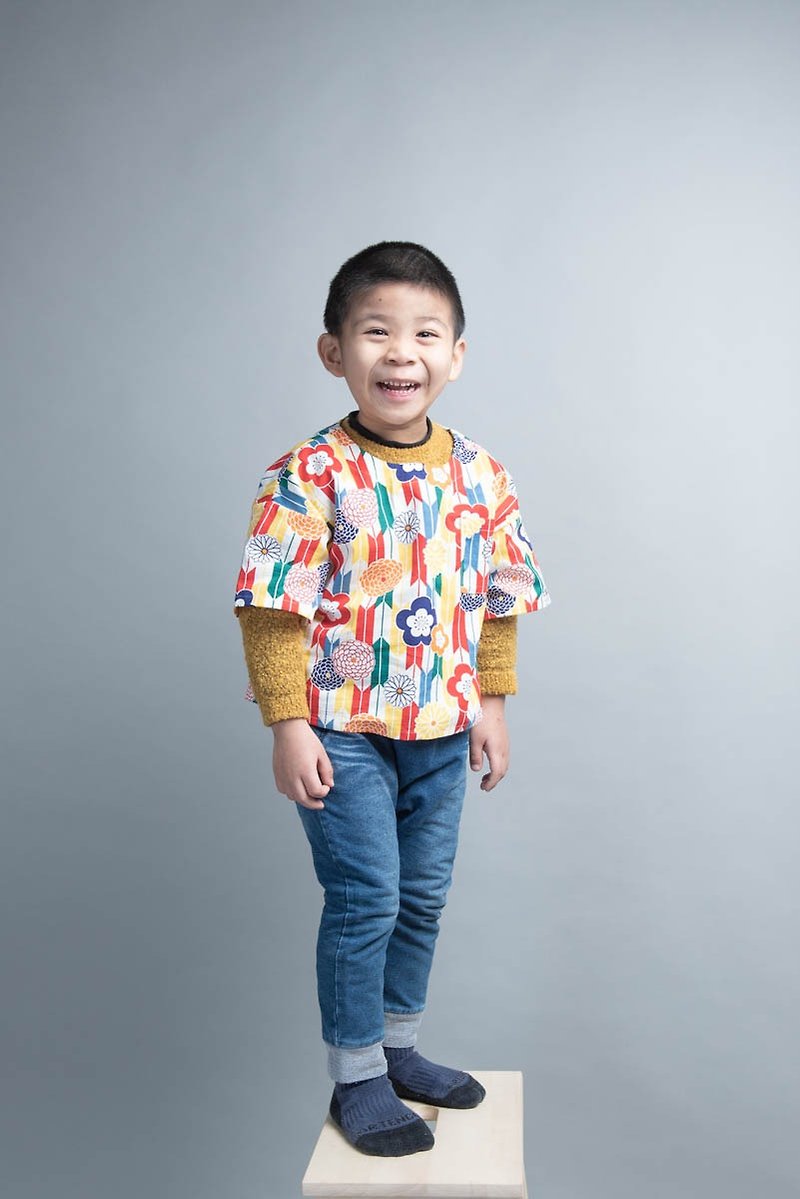 Cotton & Hemp Tops & T-Shirts - Preserved Egg 6 Points Sleeve Loose Big T-Custom Top-Toddler Children Girls Boys Baby Short Sleeves