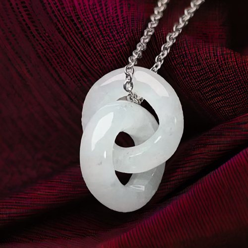 瓔珞珠寶盒 E.L.Jewelry Box 冰糯種翡翠同心圓項鍊 | 天然緬甸玉翡翠A貨|送禮