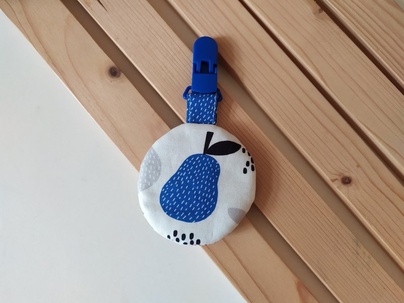 [Shipment within 5 days] Avocado and pear round amulet bag for full-month gift - Bibs - Cotton & Hemp Multicolor