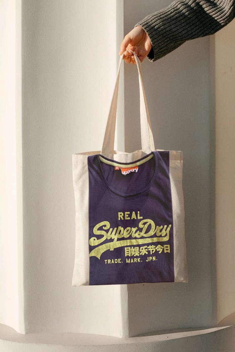 Superdry reuse tee-bag, 36*39cm - その他 - コットン・麻 多色
