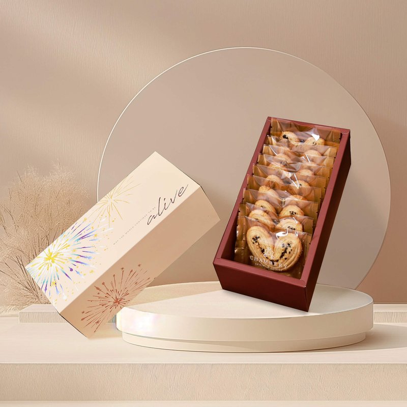 [Chamberly] Fireworks Gift Box_Double Color Sesame Butterfly Pastry/Souvenir/Christmas/Spring Festival/New Year Gift Box - Handmade Cookies - Fresh Ingredients 