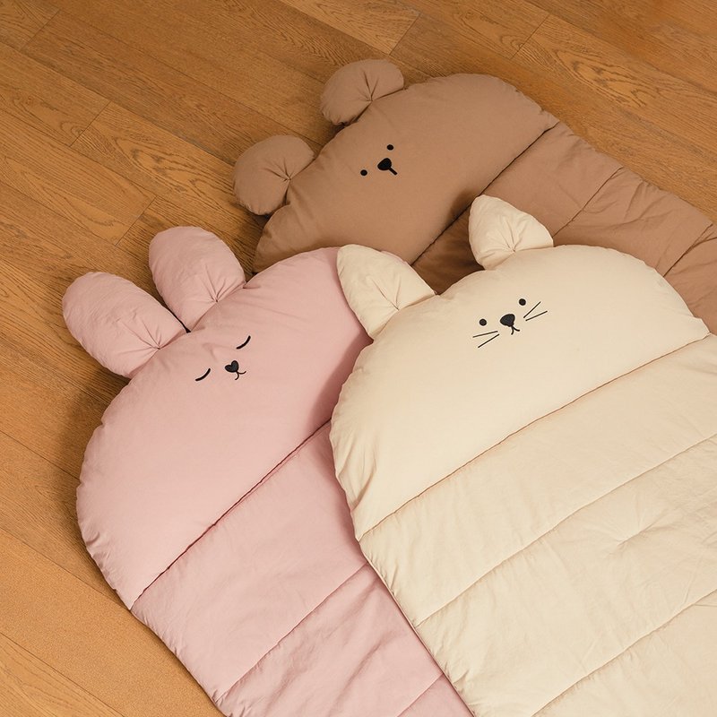 [Korean Hello HiZoo] Handmade pure cotton soft-feel portable animal children’s sleeping bag - Bedding - Polyester 