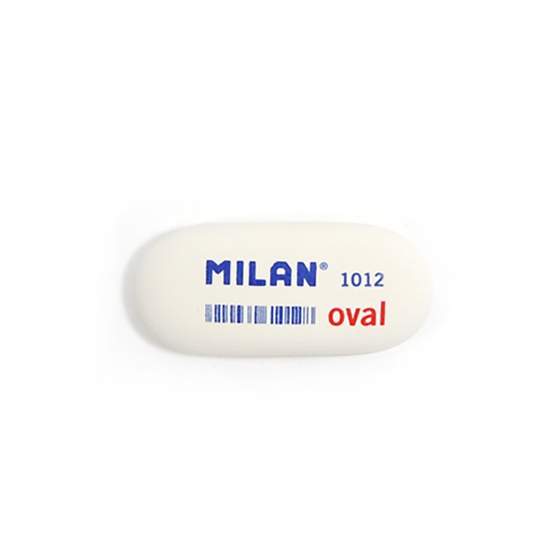 MILAN1012 Oval Eraser - Other - Rubber White