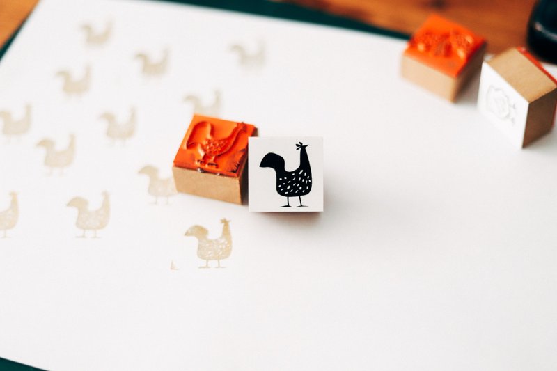 Rooster Stamp / Atelier Series - ตราปั๊ม/สแตมป์/หมึก - ไม้ 