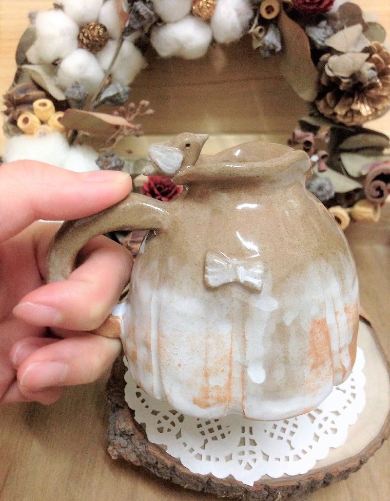 鳥の弓 - 霜の花 - 花瓶・植木鉢 - 陶器 多色