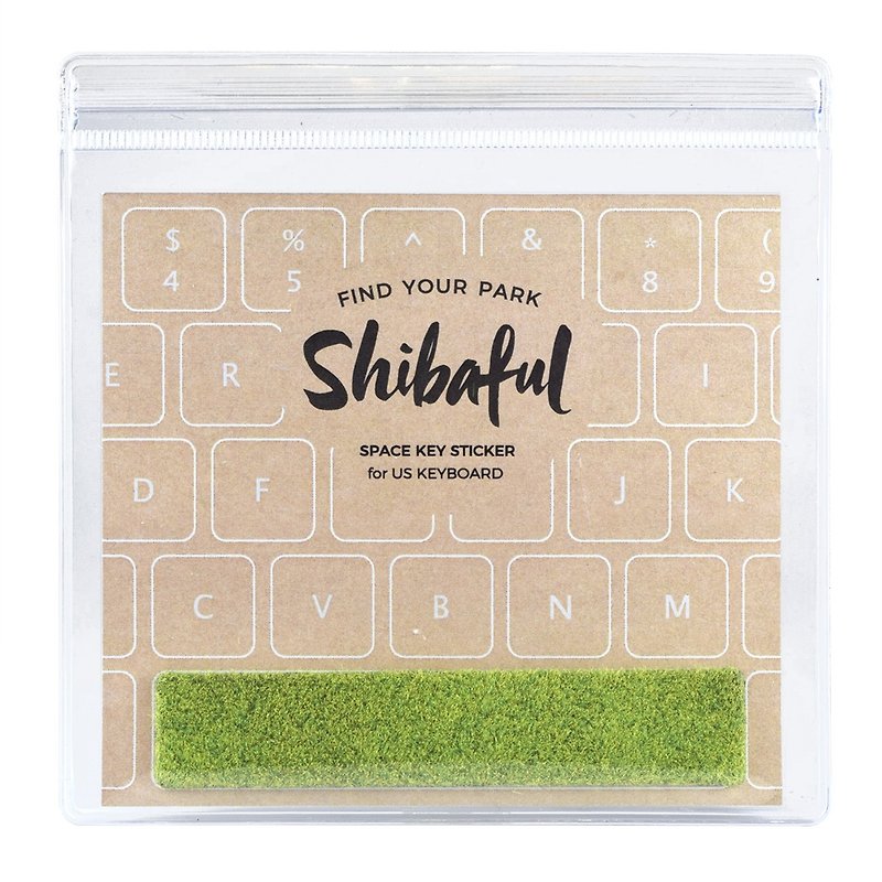 Shibaful Space Key Sticker for US/JIS Keyboard - Other - Other Materials Green