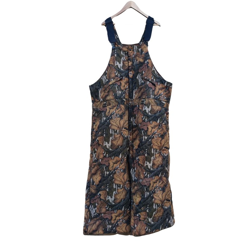 Vintage Mossy Oak Fall Foliage Camo Hunting Bib Overalls USA Made Good condition - 吊帶褲/連身褲 - 棉．麻 多色