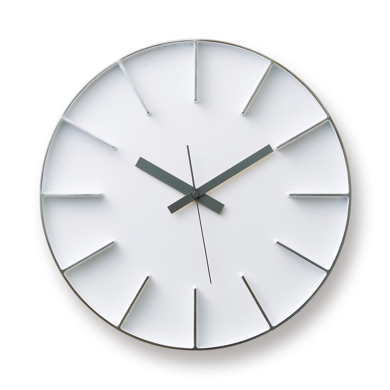 Lemnos Edge 大 鑄鋁時鐘 - 白 - 時鐘/鬧鐘 - 其他金屬 白色