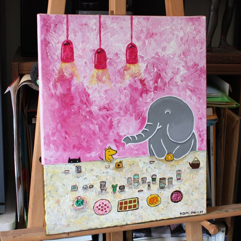 Original painting ∣ good friend - Picture Frames - Other Materials Multicolor