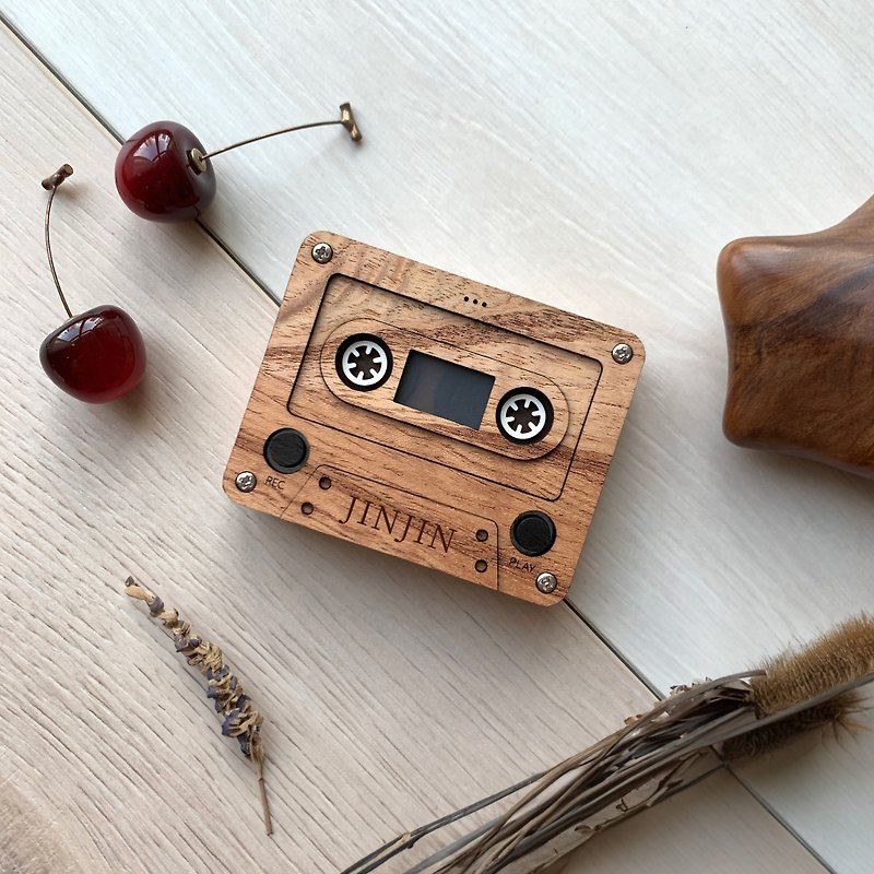 Rechargeable recording card neem wood - Cards & Postcards - Wood Brown