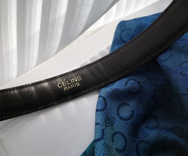 中古 一点物 CELINE 凱旋門ゴールドチェーン ブラックゴールド