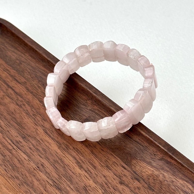 [Refurbished for Libra and Scorpio | October] Rose Quartz Light Hand Pain for Love Healing Trauma and Interpersonal Relationships - Bracelets - Crystal Pink