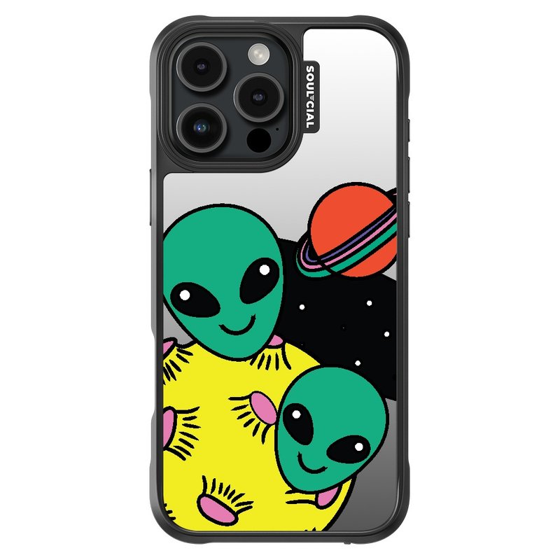 Trippy Space Intergalactic Intrigue iPhone 16 mobile phone case magnetic case - เคส/ซองมือถือ - วัสดุอื่นๆ 