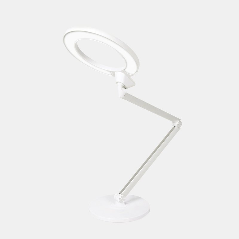 Hi-light full spectrum│Ring-shaped uniform light│Muse white LED eye protection desk lamp - Lighting - Aluminum Alloy White