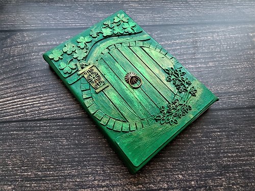 junkjournals Large hobbit door journal Fairy grimoire for sale Lord of the Rings notebook