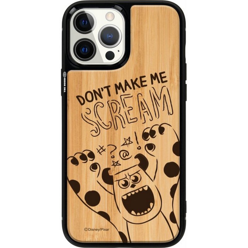 ディズニー ぬいぐるみ モンスターカンパニー iPhone 15 Pro 天然木保護ケース ケース magsafe - スマホケース・カバー - 木製 多色