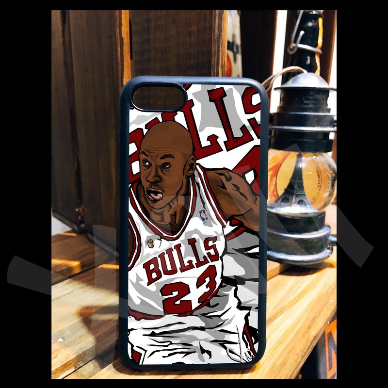 Jordan 23 NBA 球星 手繪 客製 手機殼 iPhone 14 13 12 11 X XR - 手機殼/手機套 - 矽膠 
