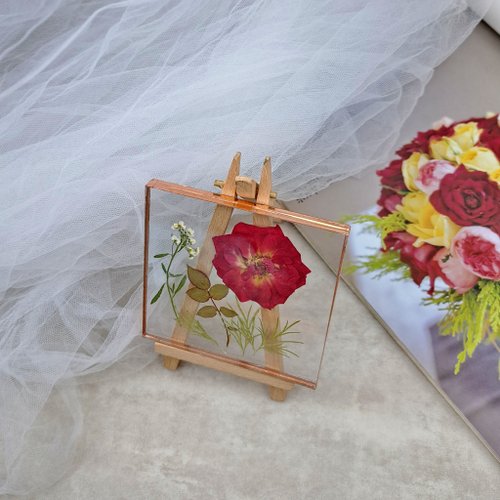 【新品・未使用】押し花　ドライフラワー　アート　額縁付き 500x0.jpg