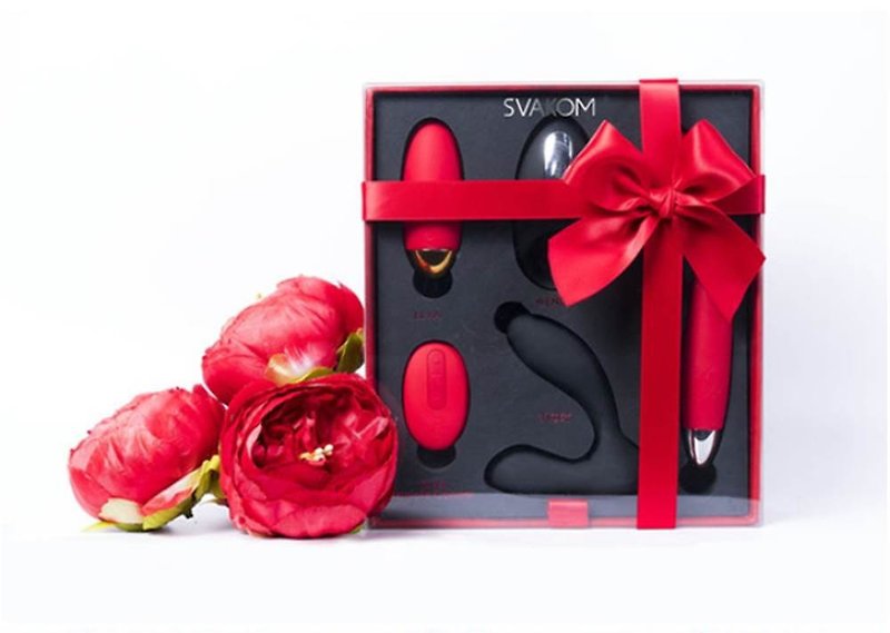 バレンタインデーギフトSwarconUS SVAKOM限定版バリュー4ピースバレンタインギフトボックス（無料潤滑剤） - アダルトグッズ - その他の素材 多色