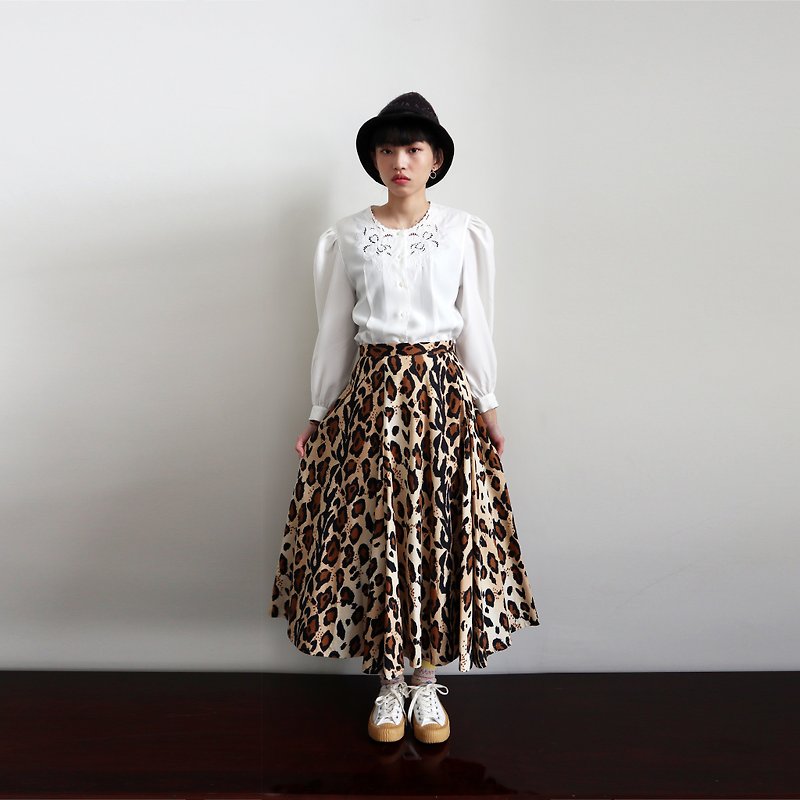 Pumpkin Vintage. Ancient leopard dress - Skirts - Cotton & Hemp 