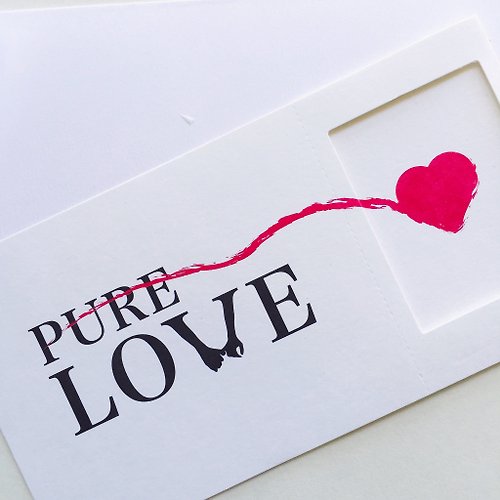 Art Vibe By PINWOO Pin cards - pure love 相框卡片『 2張以上免運喔！（含）』