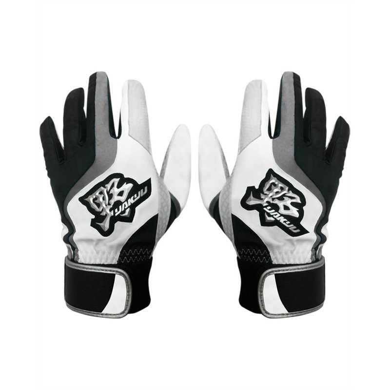 【YAKYU】PRO Style(1 Pair)Genuine Leather - White/Gray - Fitness Accessories - Genuine Leather Gray