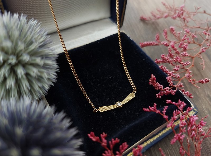 Bijoux Fix French thick gold-plated necklace【French vintage jewelry】