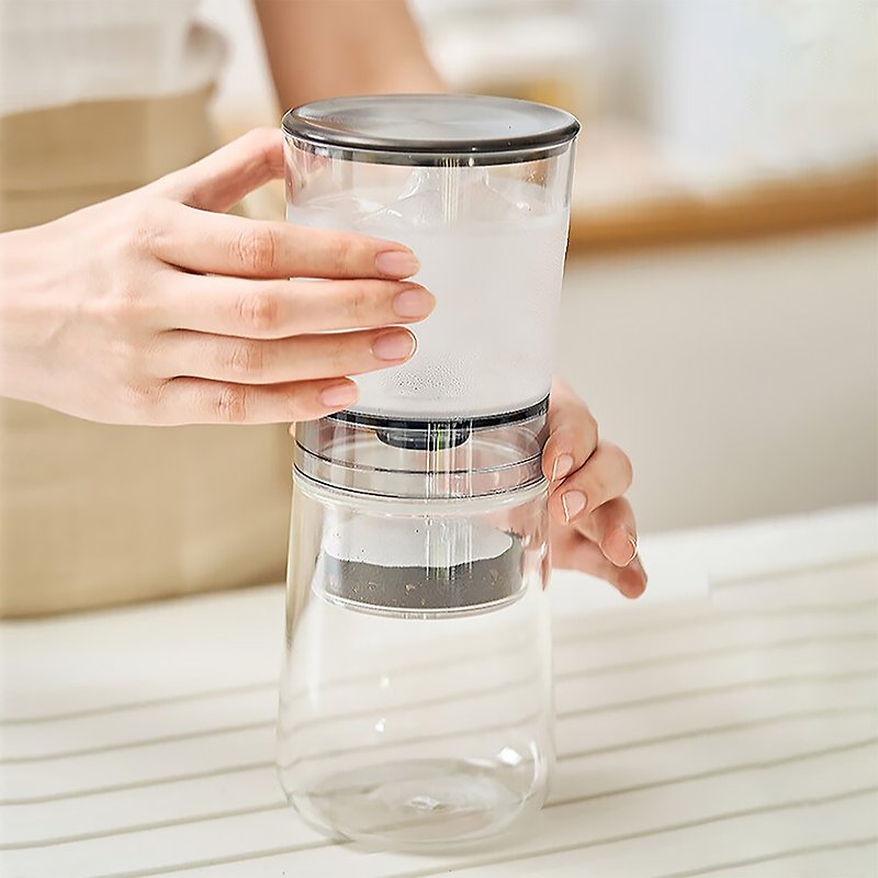 冰滴咖啡壺/350ml/外部調節滴速/可免耗材/在家做冰滴 - 咖啡壺/咖啡周邊 - 玻璃 透明