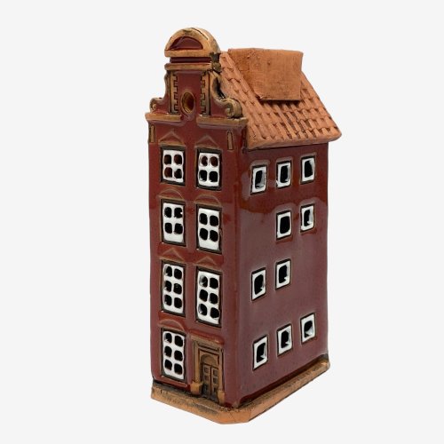 【SOLO歐洲家居】 SOLO歐洲家居-手工陶瓷小屋 燭臺 9cm 迷你 波蘭系列