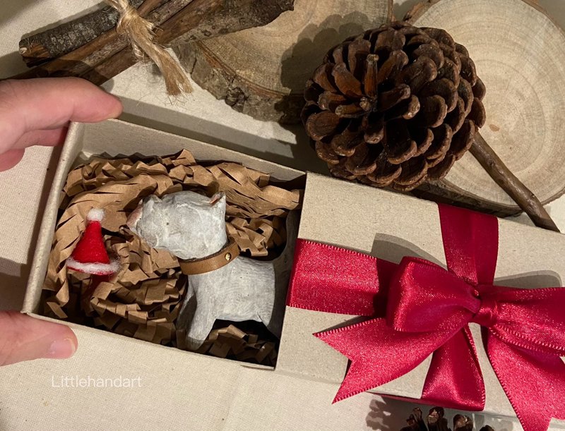 陶狗陶偶-西高地白梗 - 公仔模型 - 陶 