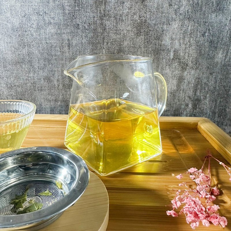 Four Seasons Like Spring Square Glass Tea Sea | Exquisite Glass Cup | Fair Cup | Tea Sea | - เฟอร์นิเจอร์อื่น ๆ - แก้ว ขาว