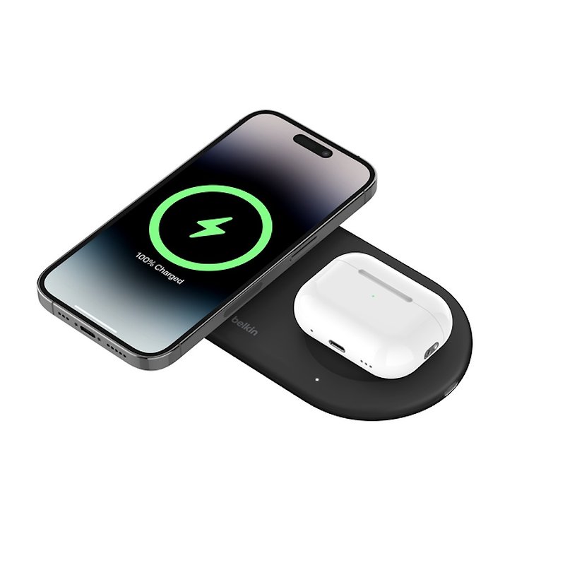 BoostCharge Pro Qi2 15W 2-in-1 Magnetic Wireless Charging Pad - Phone Charger Accessories - Other Materials 