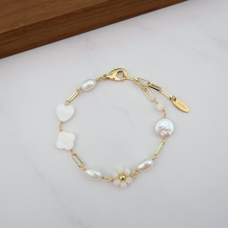 Freshwater Pearl Bracelet - 手鍊/手環 - 珍珠 白色