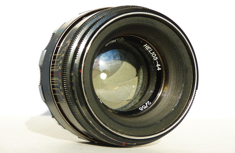 Helios-44 2/58 USSR black lens for SLR M39 mount BelOMO Zenit 8 blades - 相機/拍立得/底片相機 - 其他材質 黑色