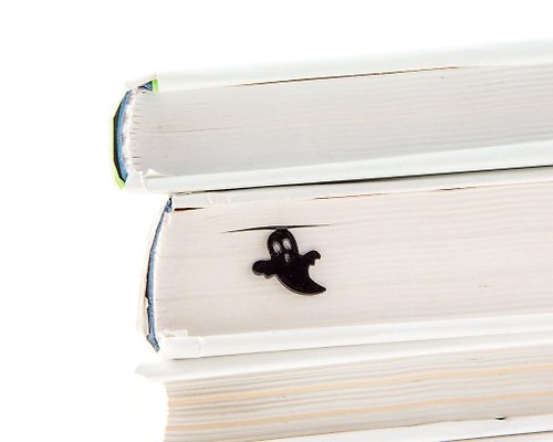 Design Atelier Article Metal Bookmark Ghost in the book // Free shipping