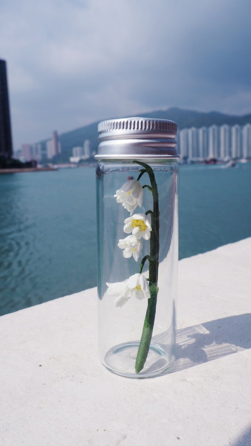 黏土植物 — 許願瓶黏土鈴蘭 - 擺飾/家飾品 - 黏土 
