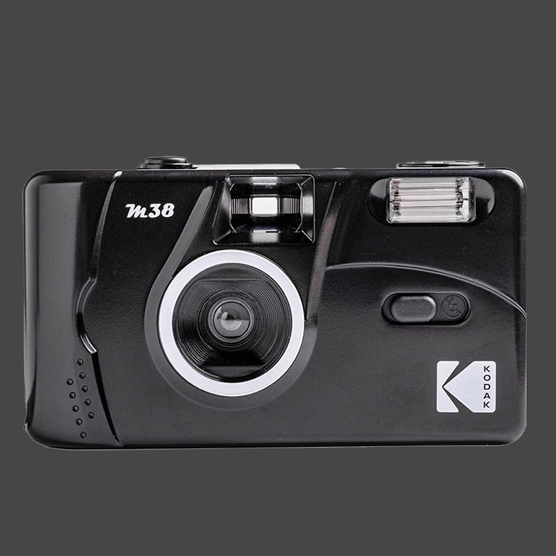 【Kodak 柯達】底片相機 M38 Starry Black 星空黑+隨機底片 - 菲林/即影即有相機 - 塑膠 黑色