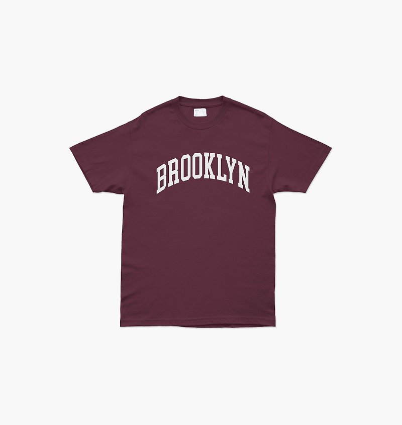 上衣 HAY : BROOKLYN T シャツ - ホワイト / グリーン / マルーン (ユニセックス) - Tシャツ - コットン・麻 