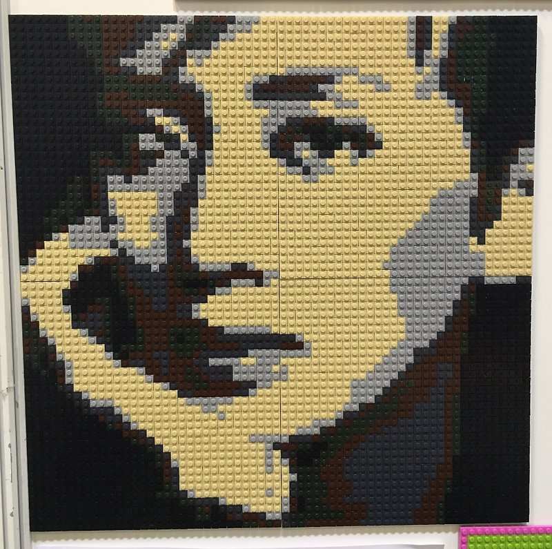 51.2cm*51.2cm Custom-made DIY lego-like brick mosaic - Customized Portraits - Plastic 