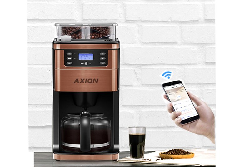 German AXION voice-controlled smart coffee machine - เครื่องใช้ไฟฟ้าในครัว - โลหะ สีนำ้ตาล