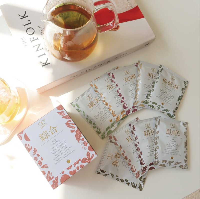 Experience group [comprehensive nine flavors] no caffeine and no traditional Chinese medicine flavor の Chinese herbal tea gift - อาหารเสริมและผลิตภัณฑ์สุขภาพ - อาหารสด ขาว