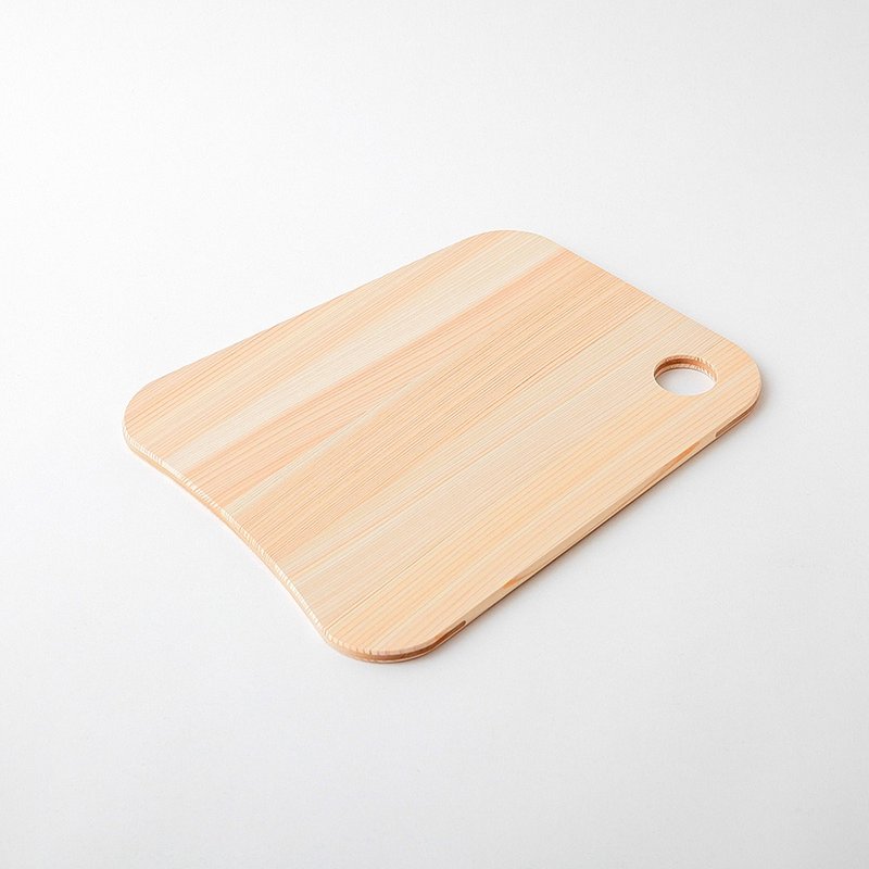 日本FORMLADY 小泉誠 ambai X 土佐龍日製四萬十檜木砧板-梯形S - 托盤/砧板 - 木頭 黃色