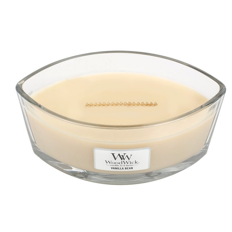 [VIVAWANG] WW16oz Leaf Shaped Fragrance Cup Wax (Vanilla Peas) - เทียน/เชิงเทียน - ขี้ผึ้ง 