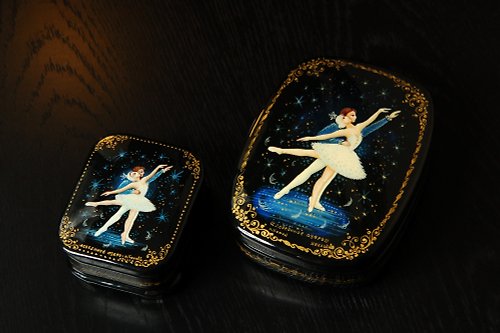 WhiteNight Enchanting Swan Lake Ballet Lacquer Boxes Christmas Gift Wrapping