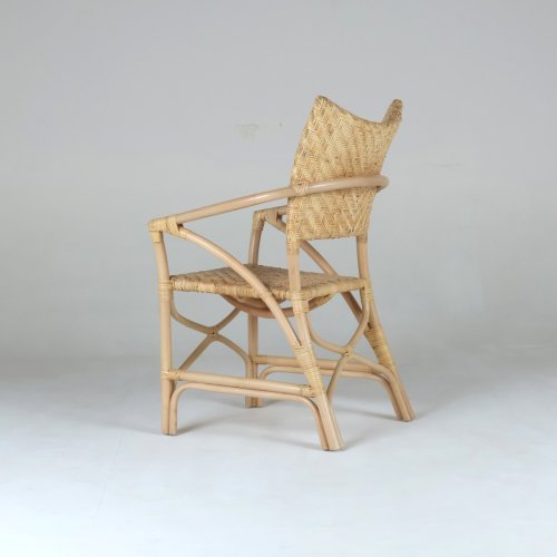 ラタンチェア 楽天市場】ラタンチェア Lサイズ 皮付きラタン アジアン