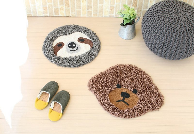 [Popular Pre-Order] Mao Mao Poodle Dog Sloth Mats (two models) Tail Gift New Year Gifts - พรมปูพื้น - ผ้าฝ้าย/ผ้าลินิน 