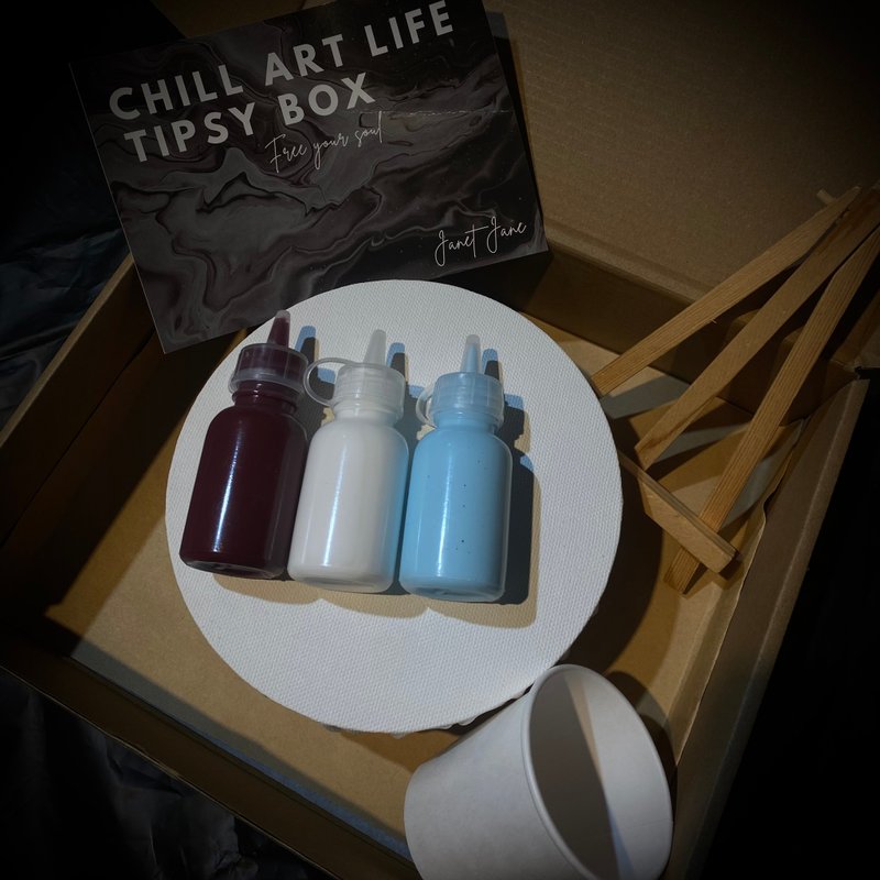 【在家體驗】靜心圓體驗盒 Tipsy Box | 自由配色 - 插畫/繪畫/寫字 - 其他材質 多色